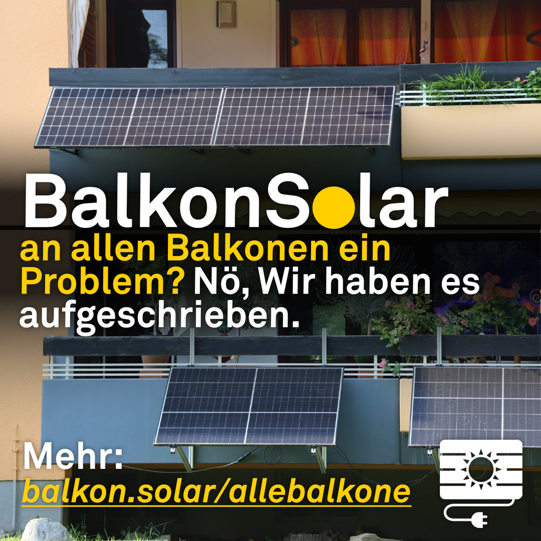 balkonsolar's tweet photo. Explodiert das Haus, wenn an allen #Balkonen #Solar ist?
Natürlich nicht!
Was es mit dem Gleichzeitigkeitsfaktor auf sich hat und warum es geht. Unser Blog erklärt es https://t.co/aMveZQX3Eo
#BalkonSolar #Steckersolar #Balkone https://t.co/mJYEn4fCGm