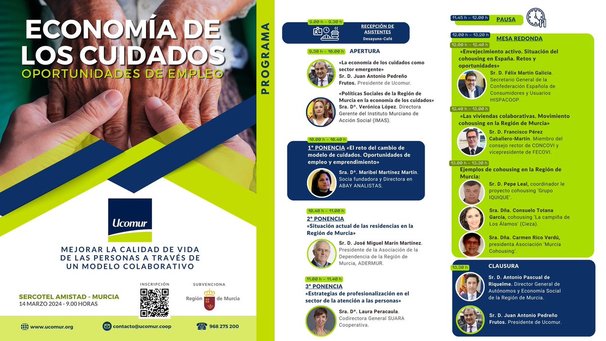 📢 Arranca la jornada sobre Economía de los Cuidados. Desgranamos hoy junto a 200 asistentes las oportunidades de #emprendimiento y #empleo en el sector. ⬇️