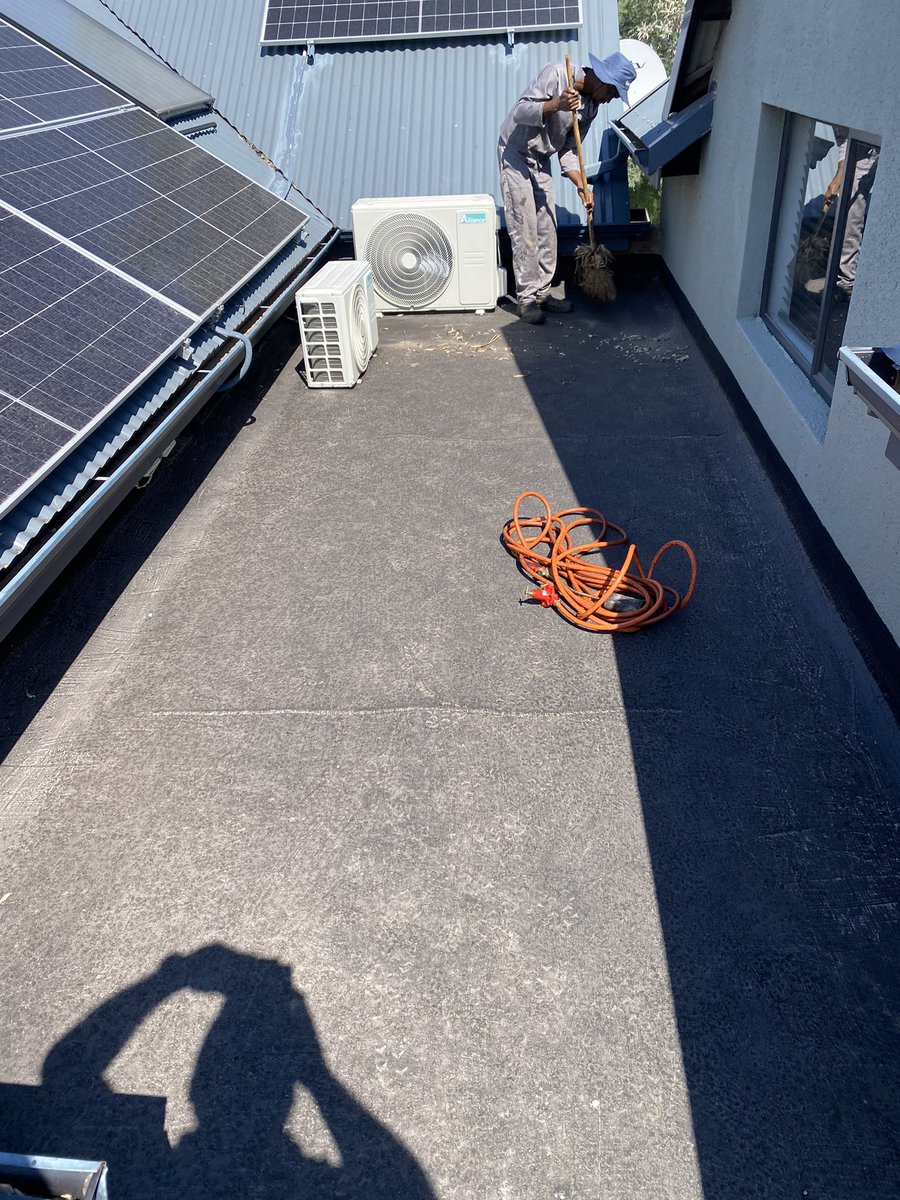 SpecialityCo's tweet photo. Torch-On Waterproofing done professionally in #Waterberge Warmbaths

De Klerk Residence in #Warmbaths #KleinKariba

Leaking Roof?

No More Drips💧No More Leaks 💦

      Contact Us Today.

🌍 https://t.co/YIJyr3R7AQ
📧 info@waterproofmyroof.co.za
📞 074 348 6420 https://t.co/pBuLXXJ1zX
