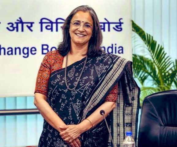 pushpendrakum's tweet photo. I think SEBI Chairman “Madhabi Puri Buch” should be india next finance minister. 
She has very good understanding about technology and Finance market. 
Indian will sunshine on her leadership. https://t.co/6p6OuM5r47