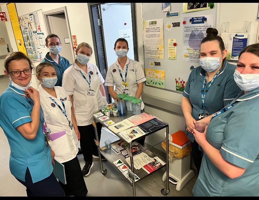 Our fab Stroke Team on wards C4/C5 representing for Swallow Awareness Day yesterday 👏🏻 👏🏻 #SwallowAware2024 #swallowawarenessday