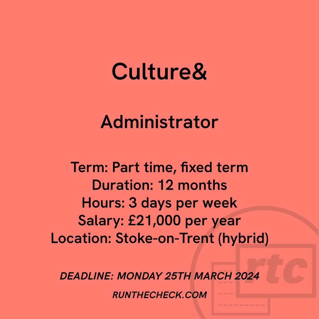 @cultureand_, Administrator 🖍️ Apply ↓ runthecheck.com/culture-admini…