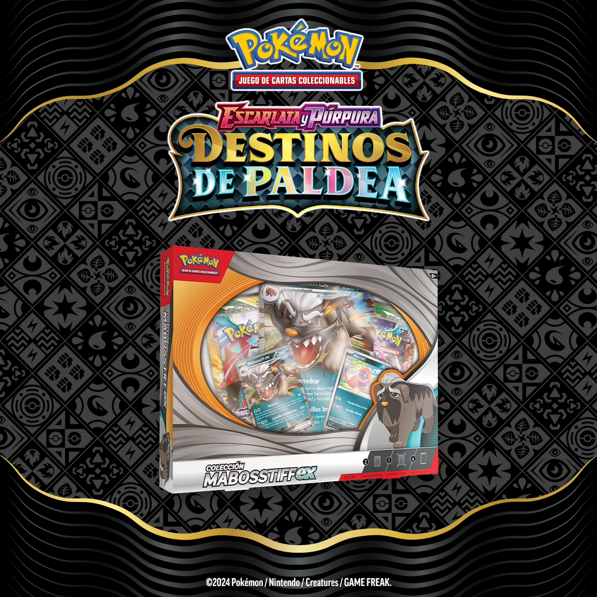 Bandai_es's tweet photo. 🟢 ¡SORTEO! 🟢

¿Quieres hacerte con una de las dos cajas de la colección Mabosstiff Ex que sorteamos? 🐶 

Sigue estos pasos:
🃏 ¡Síguenos!
🃏 Da RT y Like a esta publicación
🃏 Etiqueta a un amigo con el HT #BandaiCartasPokemon

El sorteo termina mañana a las 12h ❤️ https://t.co/cxk6L8KRs9