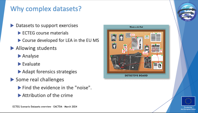 ecteg's tweet photo. 🫂Thanks to @EACTDA_Official, @PJudiciaria, @UCDCCI & all the #Tools4LEAs community for having us!
#ECTEG contributed to the sessions on dataset creation and maintenance 🔢
The end-user focus was key to get feedback & continue developing tools & materials for #securityEU https://t.co/vmVvt1eiFi