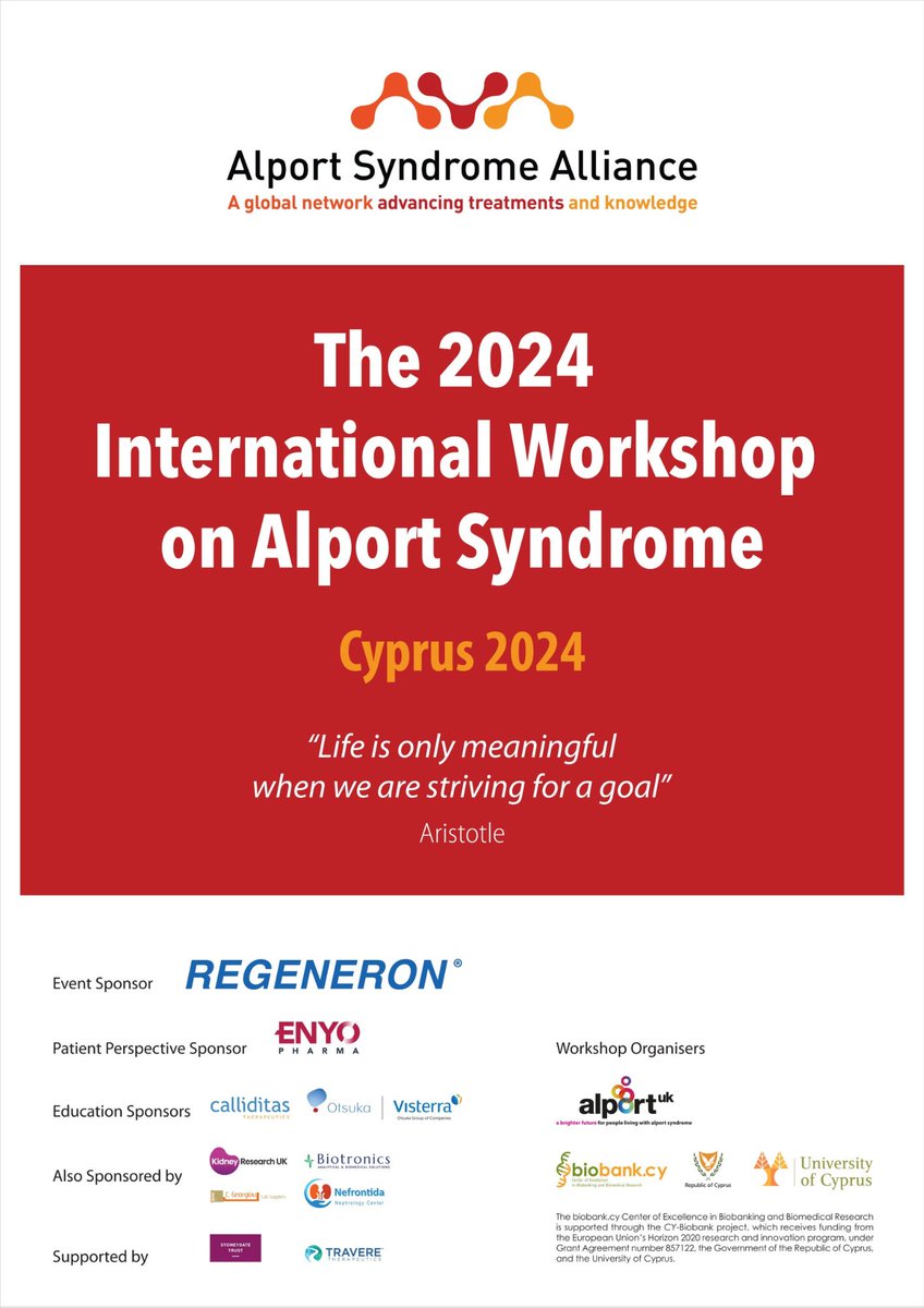 biobank_cy's tweet photo. Within the framework of World Kidney Day the "2024 International Workshop on Alport Syndrome" begins its proceedings today in Nicosia, co-organized by Alport UK and the https://t.co/m8d3WLroGS 
#biobankcy #H2020 #EU2020 #UCY #biobank #Cyprus #AlportWorkshop https://t.co/H0GWHyl2Ws