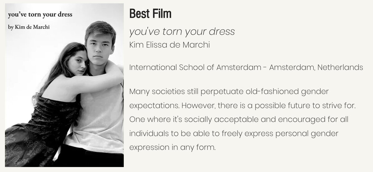 IntlSchAmst's tweet image. ISA students participated in the Global IB Film Festival.

Eight students received nominations and awards such as Best Film, Best Cinematography and Best Sound! Congratulations to our IB Film students!

#CommunityAtTheHeart #ISAstories #DevelopingCommunities