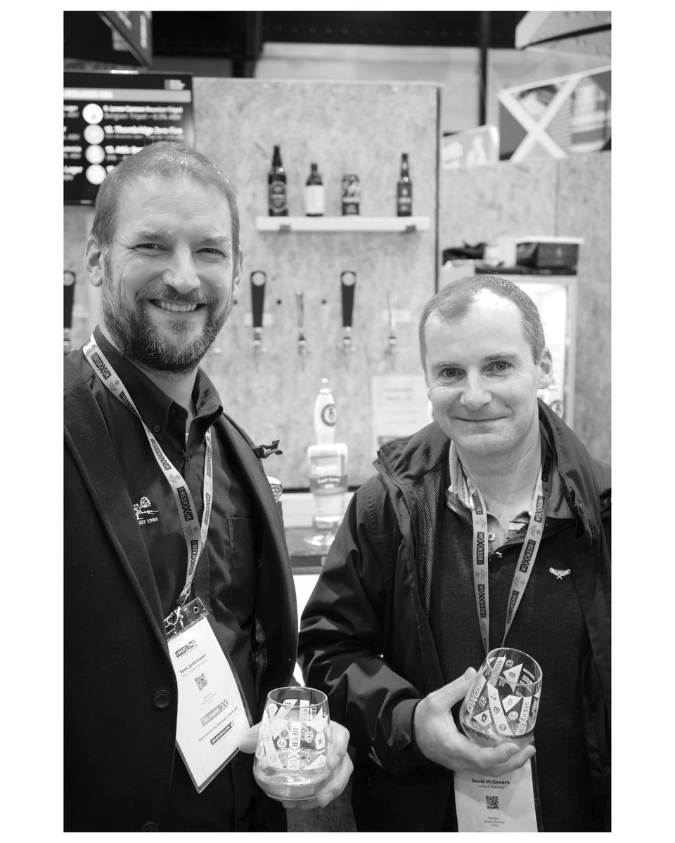 We are at SIBA #BeerX in #Liverpool with and Dave our Head Brewer. . We’ve 2 beers in the National Finals this year & we were just checking they’re on form last night! The 2 beers are Lager & Earl Grey IPA (just visible on the pump). . The announcement is tonight…!🍻