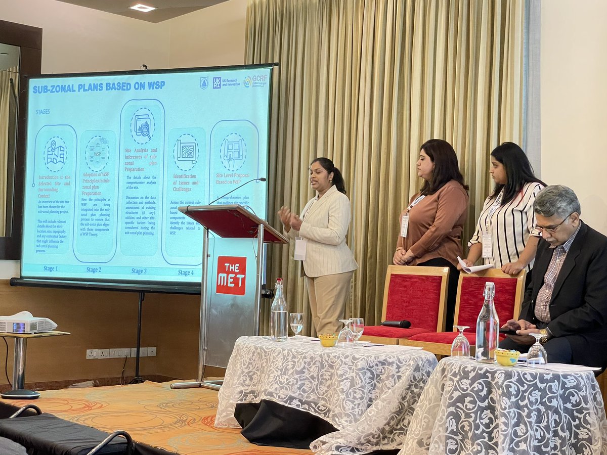 clwnewc's tweet photo. Day 2 @GCRFWaterHub water sensitive planning assembly. Comprehensive presentation of zonal plans by @DELHI_SPA team, case study presentation by @IITDWS on the IIT campus, double act by Prof Ashok and @Cat_Button on principles of WSP and a panel discussion with Prof Azmi, Malaysia https://t.co/XazzbZdwwB