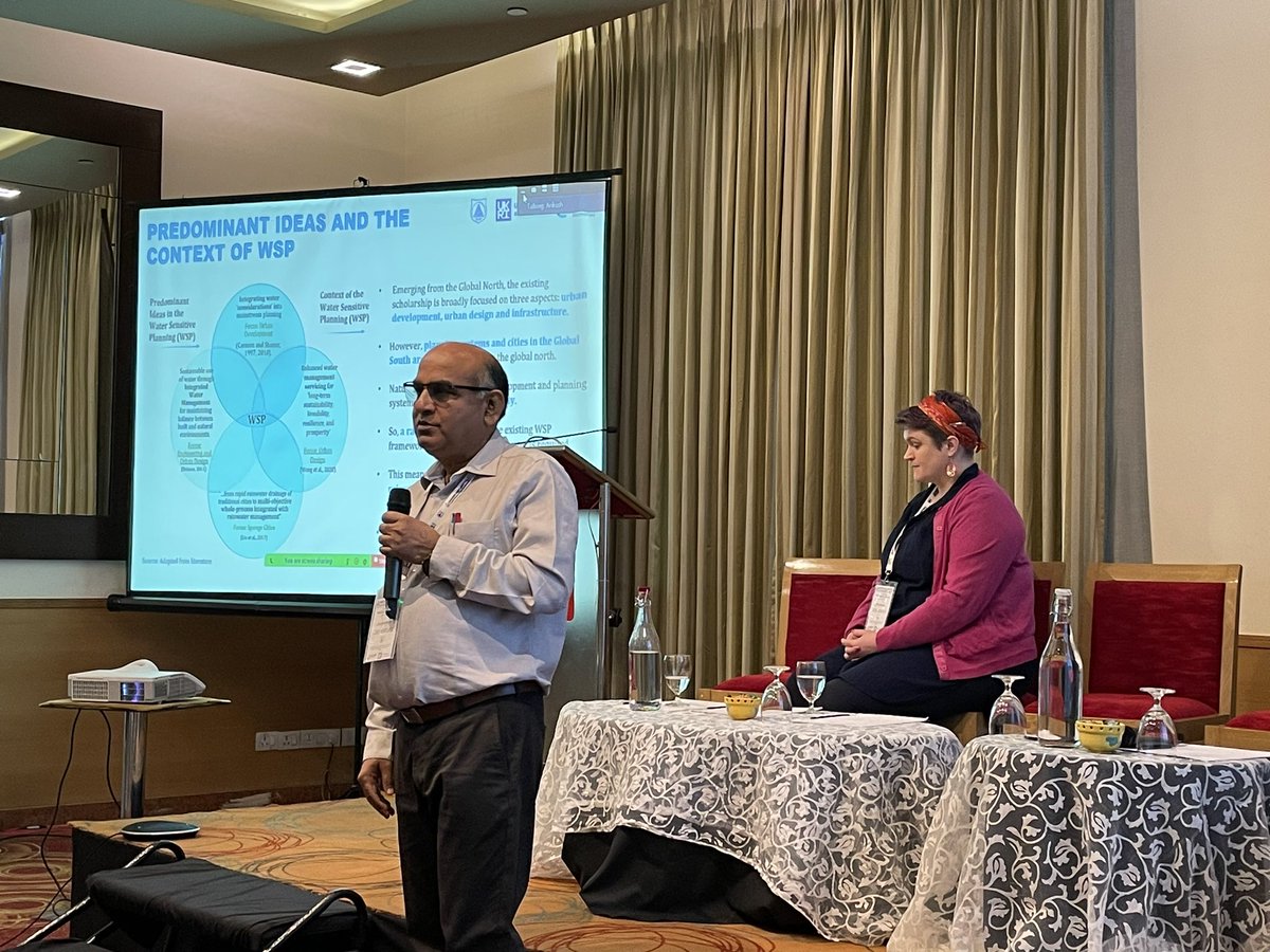 clwnewc's tweet photo. Day 2 @GCRFWaterHub water sensitive planning assembly. Comprehensive presentation of zonal plans by @DELHI_SPA team, case study presentation by @IITDWS on the IIT campus, double act by Prof Ashok and @Cat_Button on principles of WSP and a panel discussion with Prof Azmi, Malaysia https://t.co/XazzbZdwwB