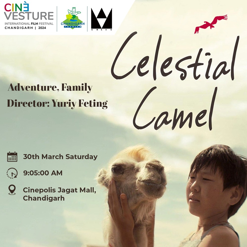 CIFF2024's tweet photo. Watch how Altynka brings luck in the family adventure “Celestial Camel” on 30th March at Cinepolis Jagat Mall. Book your passes now at https://t.co/P1Y6teiUbt. 

#CIFF #cinevesture #CelestialCamel #Adventure #Family #FilmFestival #Chandigarh #ChandigarhTourism #Cinephile https://t.co/TdDdKVPop3