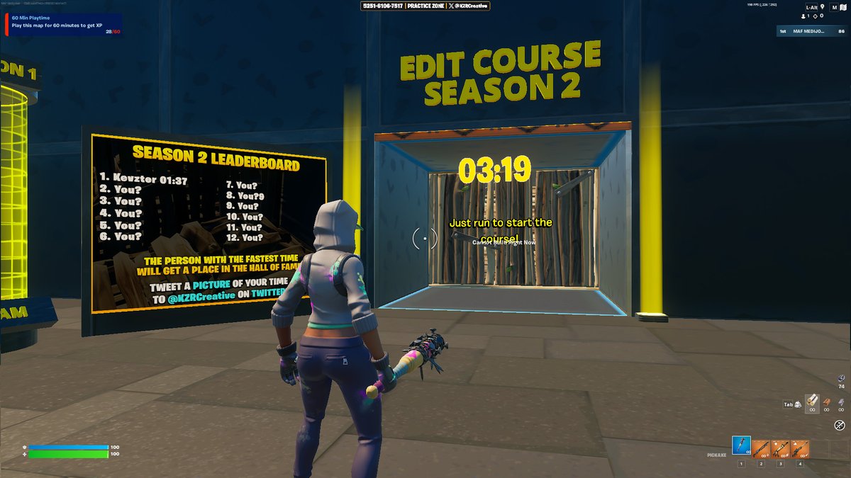 Jag vet att inte är den bästa på edit course... men 01:37 HUR?! :D Men får väl passa på medan alla är upptagna med att spela nya säsongen för att ta en plats på leaderboarden 🫡

@KZRCreative