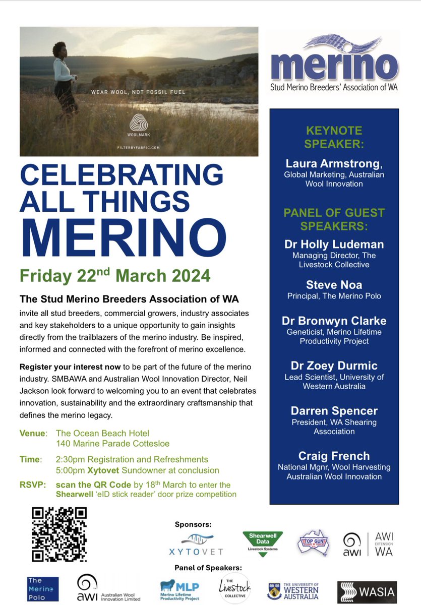 Just a reminder, great opportunity to get together and listen to some entertaining speakers and a few drinks 🍺. Open to all commercial and stud producers.  RSVP before the 18th to go in the draw for a Shearwell stick reader.