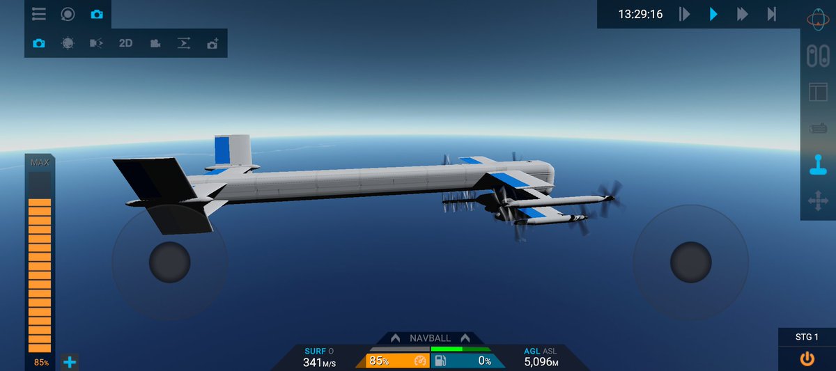 YHj8CfJjIpKUvFi's tweet photo. ラスティフロントみたいな機体作りました!
#ラスティフロント
#JunoNewOrigins
#simplerockets2
#オリジナル
#飛行機
#架空機
#架空飛行機
#これを見たやつは飛んでる画像を挙げろ https://t.co/TJAeeL99pf