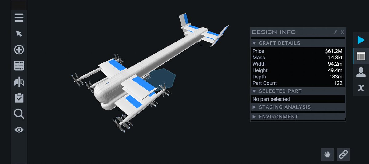YHj8CfJjIpKUvFi's tweet photo. ラスティフロントみたいな機体作りました!
#ラスティフロント
#JunoNewOrigins
#simplerockets2
#オリジナル
#飛行機
#架空機
#架空飛行機
#これを見たやつは飛んでる画像を挙げろ https://t.co/TJAeeL99pf