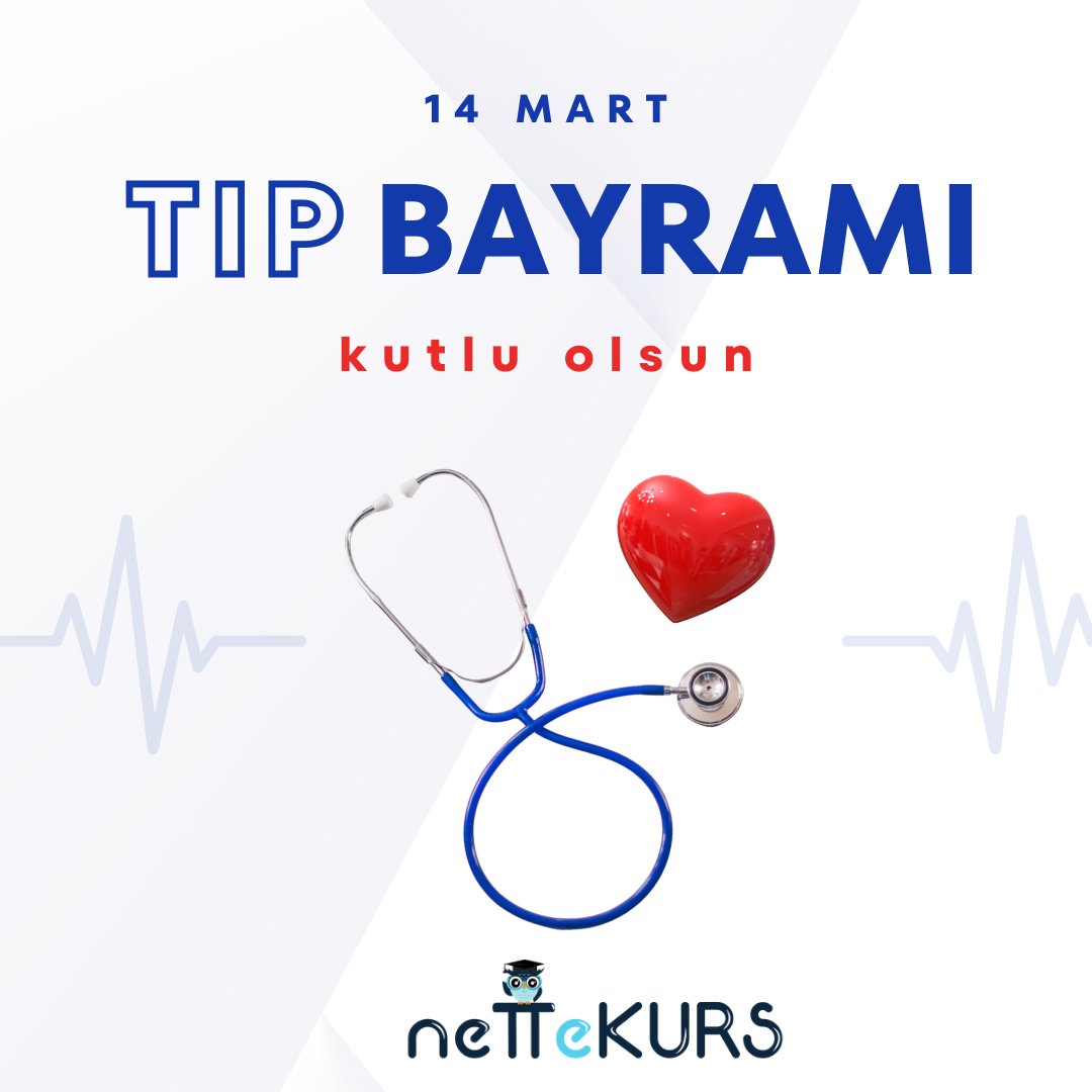 Bugün, sağlık çalışanlarının özverili çabalarını ve tıbbın önemini kutladığımız 14 Mart Tıp Bayramı! Onların fedakarlıkları ve emekleri için minnettarız. Sağlık her şeyden değerlidir, sağlık çalışanlarımıza teşekkür ediyoruz! 💙 #14Mart #TıpBayramı #nettekurs