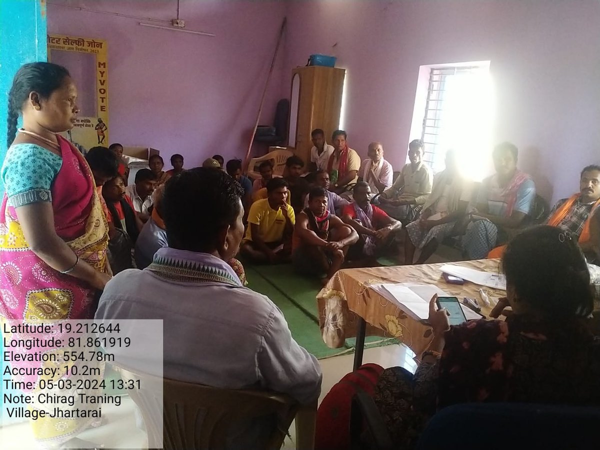 चिराग परियोजना अंतर्गत 5/3/2024 को ग्राम गुनपुर  एवं झारतराई  जिला बस्तर में एकीकृत समन्वित कृषि  प्रणाली पर  1 दिवसीय प्रशिक्षण कार्यक्रम आयोजित  किया गया.