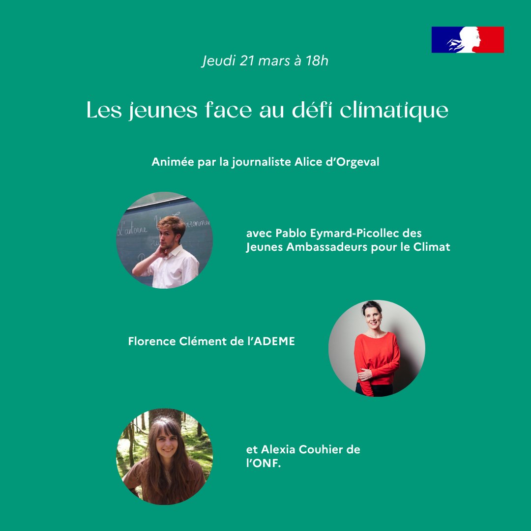 ONF_Officiel's tweet image. Rencontres à l'occasion de la Journée internationale des forêts 🌳 à l'@AcademieClimat : 

📌 Jeudi 21 mars à 18h : "Les jeunes face au défi climatique"  

Inscription gratuite et obligatoire : my.weezevent.com/les-jeunes-fac…

#JIF2024 #journéeinternationaledesforêts