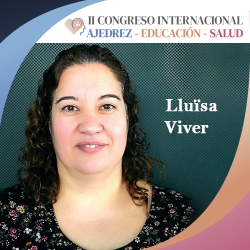 ¡Conoce a nuestros ponentes! 📷📷 
20.Lluïsa Viver 
Apasionada del ajedrez, maestra y psicopedagoga, promueve su uso en educación. Coordinadora del programa "Ajedrez en la Escuela" desde 2022.
 ¿Cuál de nuestros ponentes quieres escuchar?