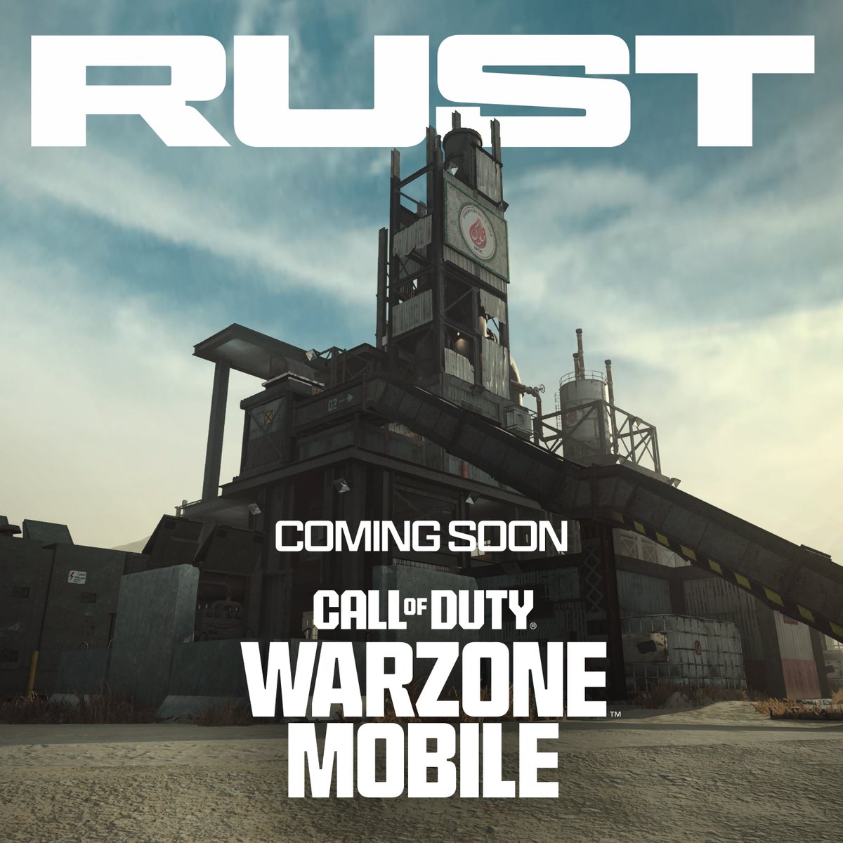 Rust llegará al multijugador de #WarzoneMobile el 3 de Abril 👀