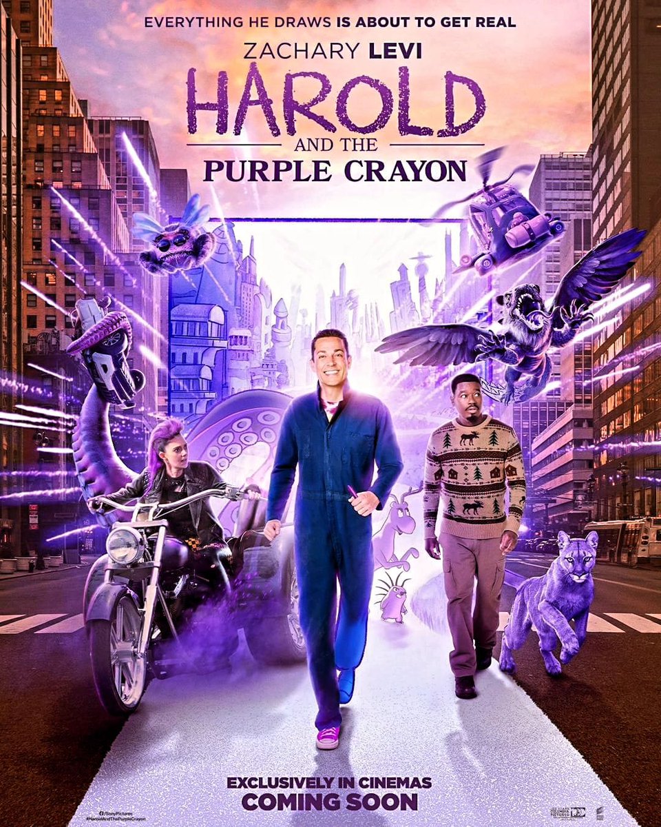 Everything he draws is about to get real. #HaroldAndThePurpleCrayon is exclusively in cinemas soon!