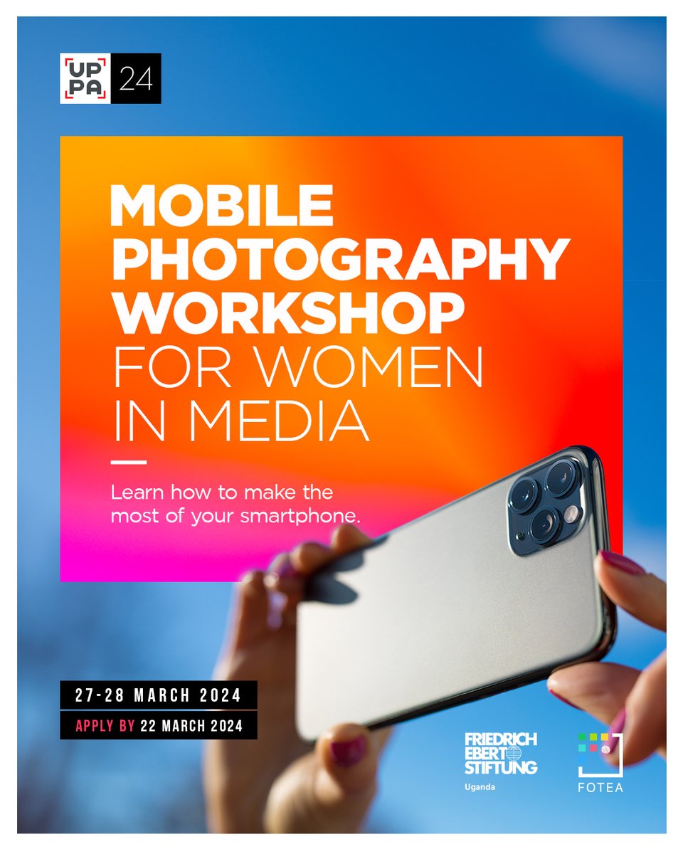 📢📢Calling all women in media! Elevate your photography skills and storytelling prowess with our Mobile Photography Training.📸🎥 Apply here now : forms.gle/idxjrx2dSocT9t… Deadline: March 22nd 2024 #WomensHistoryMonth #mobilephotography #photography