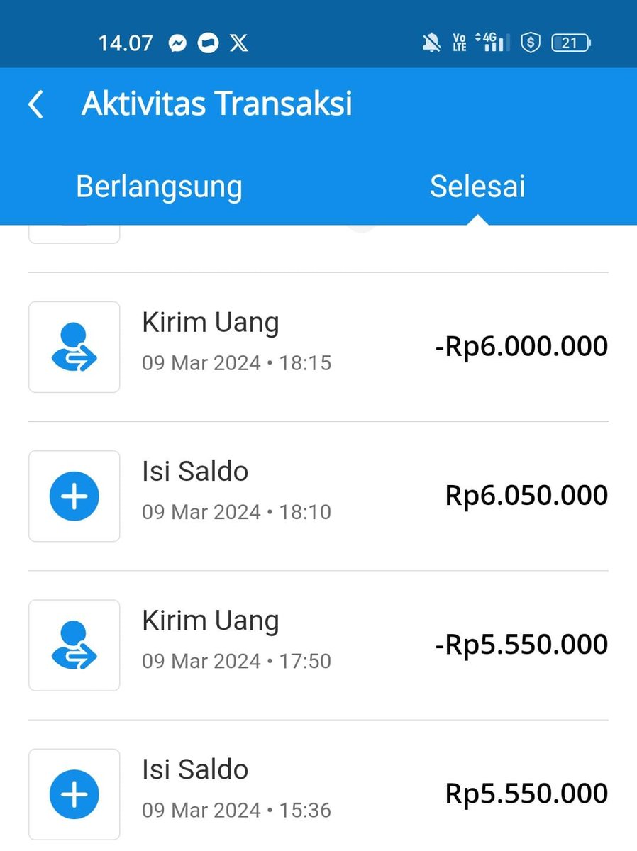 masfenid's tweet photo. Sore
@danawallet
- 19 Februari 2024 tiba2 akun DANA saya ngeLink dengan lazada, tanpa ada otp masuk 
- tgl 9 Maret ada dana masuk 5,5jt dan 6jt 
- selang beberapa menit ada dana keluar senilai 5.5jt dan 6jt, dari keterangan via Lazada

Banjir Luhut Ganjar Pranowo cc @txtfrombrand https://t.co/MlnM2P5ibe