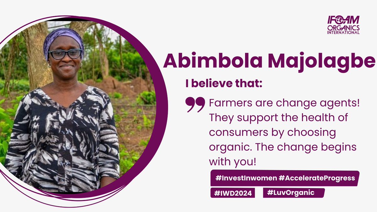 Listen to Abimbola's message here ➡️ youtube.com/watch?v=6W-wry… #InvestInWomen #AccelerateProgress #IWD2024 #LuvOrganic