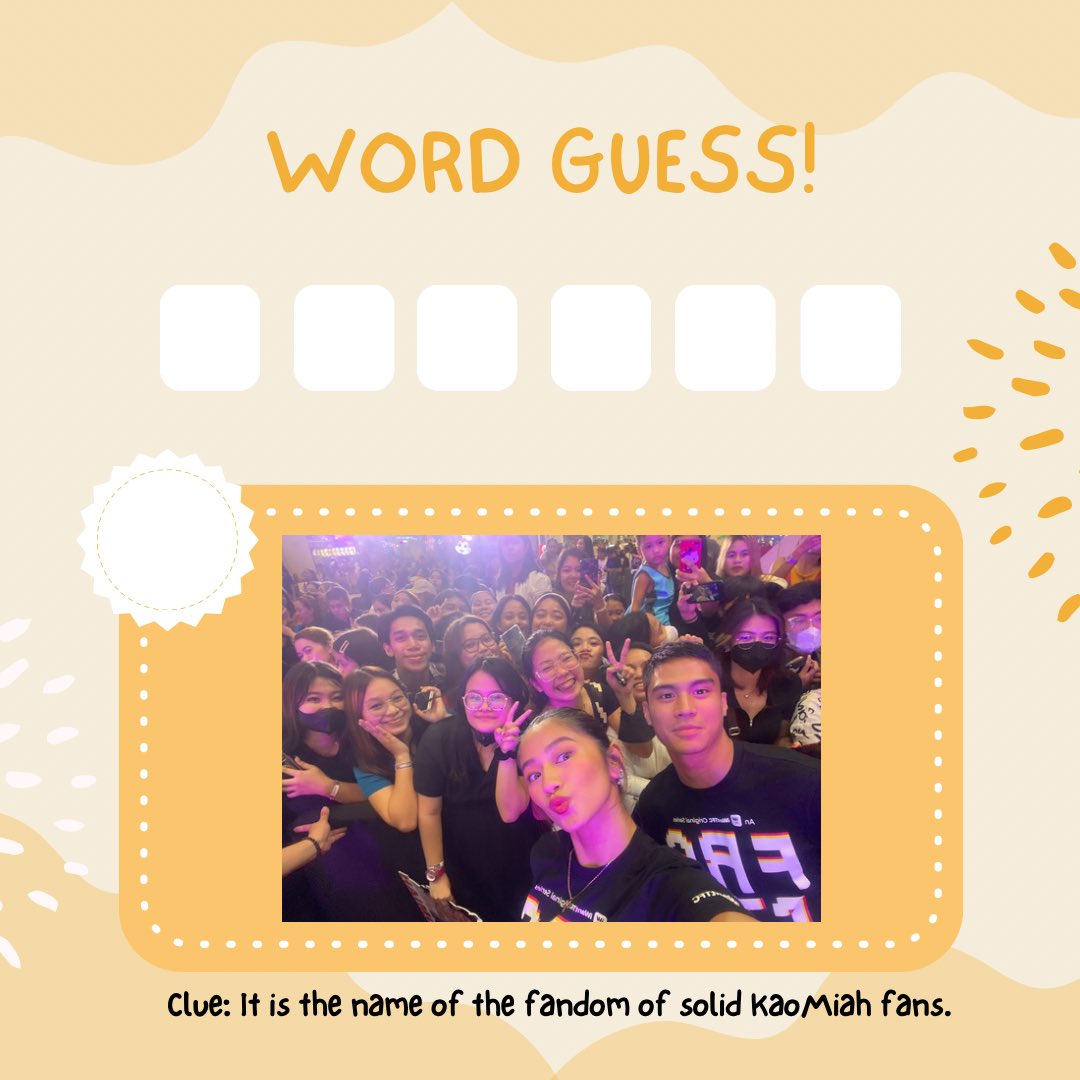 tao ba ‘to? hayop? bagay? lugar? 

Reply your guess fam and don’t forget to use our tagline 

KAOMIAHgical PROMise