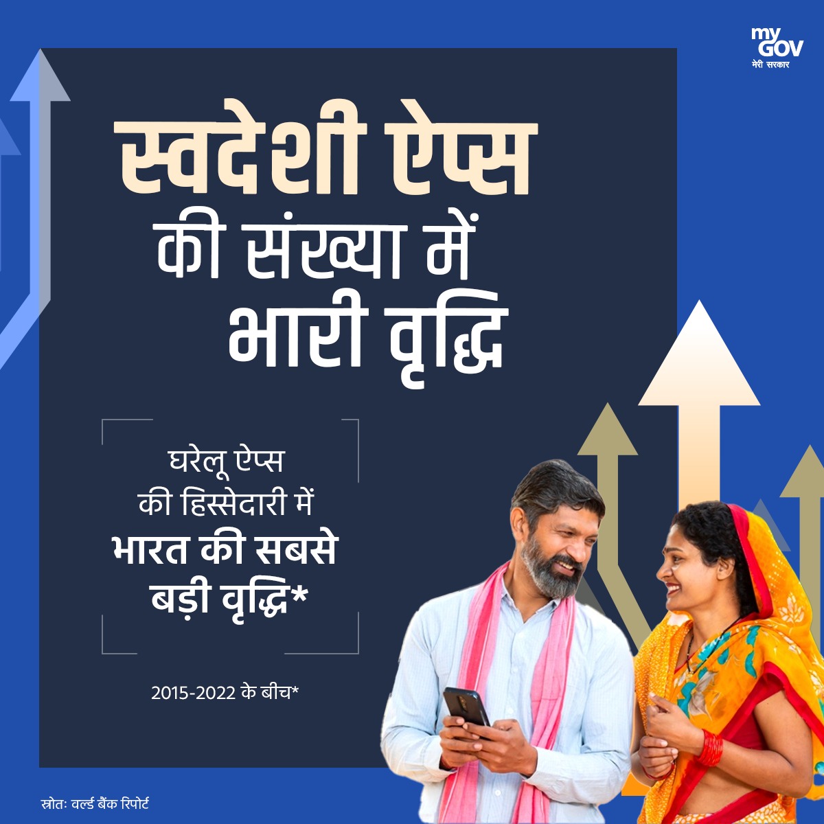 kislay_official's tweet photo. मेड-इन-इंडिया ऐप्स में भारी वृद्धि।

भारत में 2015 और 2022 के बीच घरेलू ऐप्स की हिस्सेदारी में उल्लेखनीय वृद्धि दर्ज की गई।

#DigitalIndia #NewIndia  
#DigitizationInIndia https://t.co/0zuCenOLWG