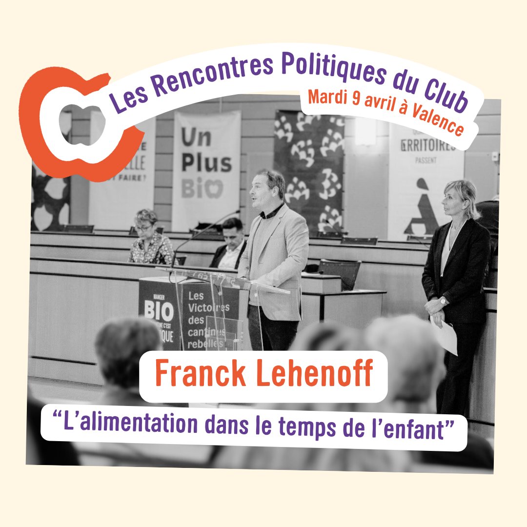 Aux Rencontres , <a href="/lehenoff/">Franck LEHENOFF</a> , adjoint à l'éducation de Dijon, ouvrira le temps d’échanges sur l’alimentation de l’enfant. Comment les collectivités prolongent leur démarche sur le bio à travers des politiques éducatives ambitieuses ?

👉Inscription : t.ly/oPl93