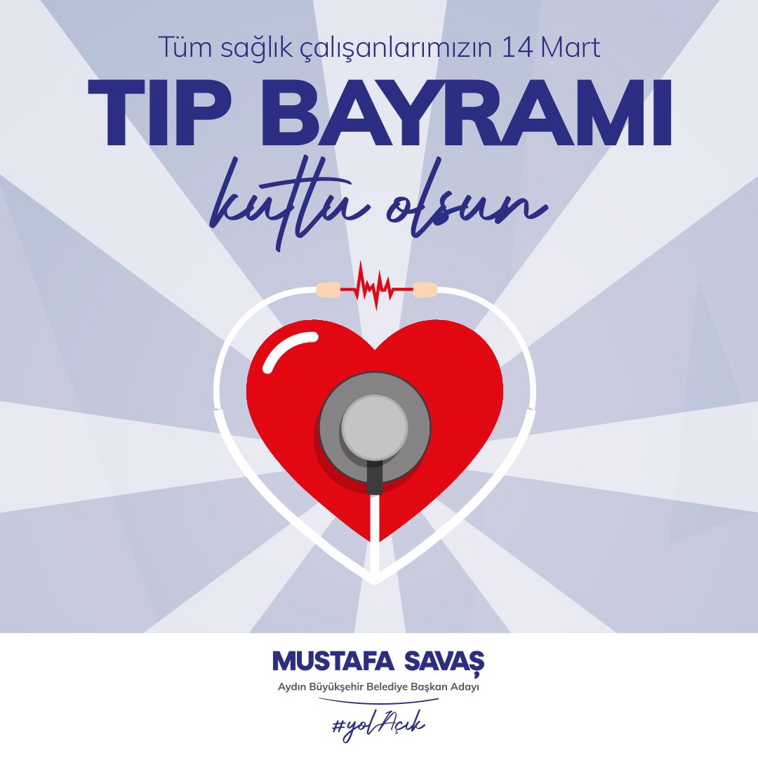 aydinmsavas's tweet photo. Tüm Sağlık Çalışanlarımızın 14 Mart Tıp Bayramı Kutlu Olsun. https://t.co/RWq3gI3JLJ