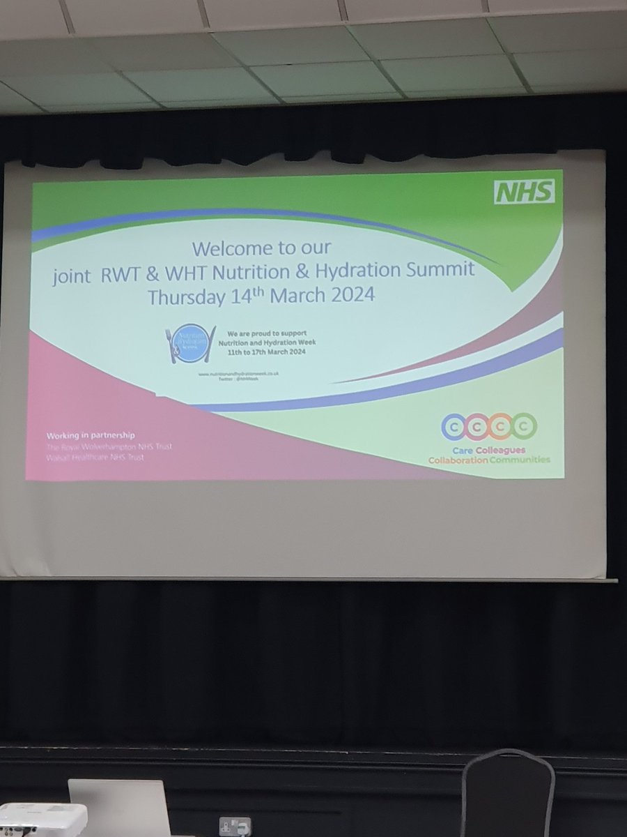 Excited for today's N&H Summit #NutritionAndHydrationWeek #dysphagiaday @WolvesDietitian @RWT_AHPs @WalsallHcareNHS @RWT_NHS @RCSLT