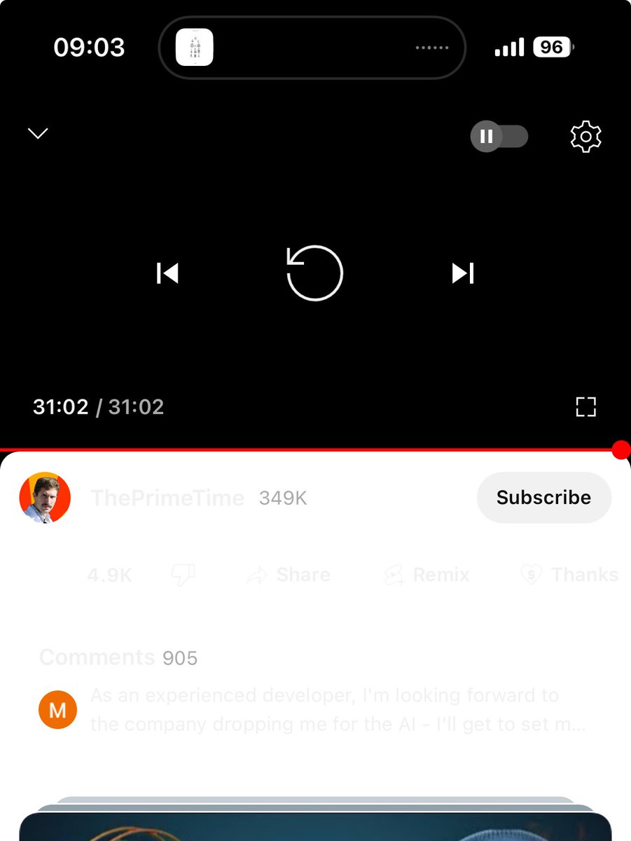 attilablenesi's tweet photo. iOS YouTube app has some theming issues.
#AskDevin pls fix it https://t.co/jSJPbsIYHb