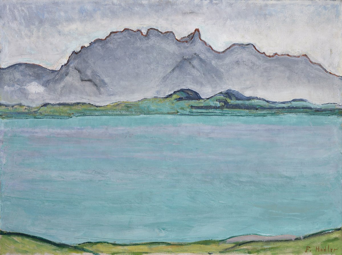 Heute vor 171 Jahren wurde der Maler #FerdinandHodler geboren! Sein künstlerisches Interesse lag zum späteren Zeitpunkt seines Lebens nicht mehr auf Detailreichtum und Wirklichkeitstreue – nun wollte er die Ordnung der Natur fassen, ihre wiederkehrenden Gesetze und Strukturen.