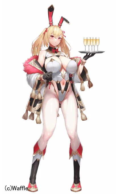 様で配信中のオンラインゲーム『巨乳ファンタジーバースト 』で「【スウィートバニー】アーティア」を描かせていただきました。よろしくお願いします。一般版とR-18版がありますのでご注意ください。 