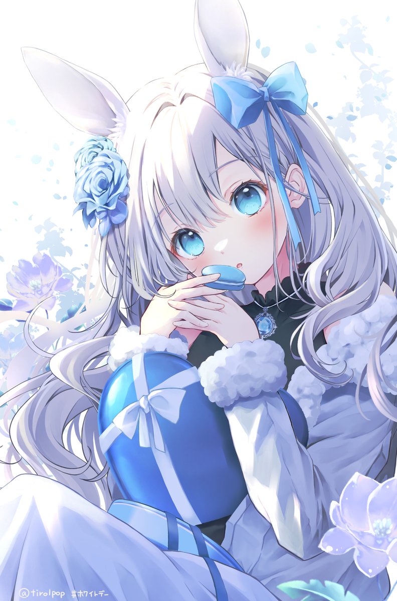 「 #ホワイトデー #ホワイトデーは銀髪白髪を愛でる日 」|maya@COMITIA144【H24a】のイラスト