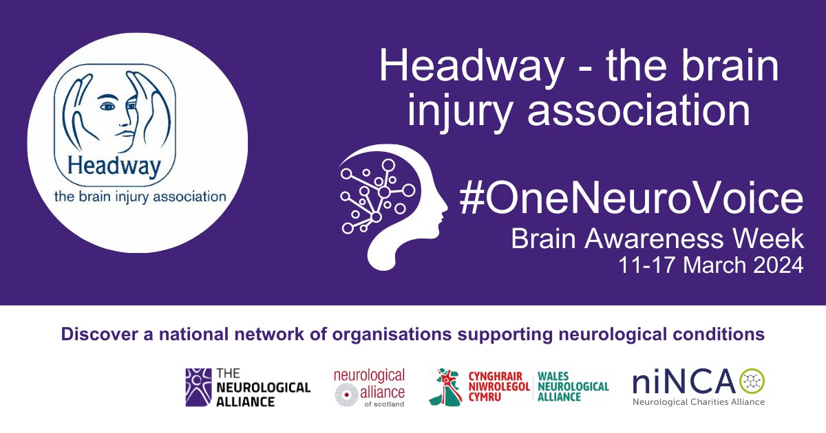 We are highlighting our fantastic member organisations as part of #BrainAwarenessWeek 2024. This morning we are highlighting Headway - the brain injury association. Find out more about @HeadwayUK and the services they offer here: ninca.org.uk/news/member-sp… #OneNeuroVoice