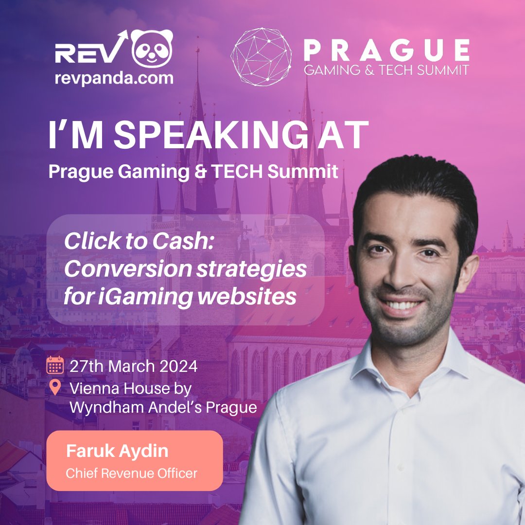 revpanda_group's tweet photo. Join us at Prague Gaming & TECH Summit '24. π¨πΏ @hipther
Our Chief Revenue Officer, Faruk Aydin, will be joining the stage and speaking about conversion strategies for iGaming websites. This is a talk you donβt want to miss!
#PragueGT #PragueGT2024 #igaming #SEO #Revpanda https://t.co/ViAj004I6Z