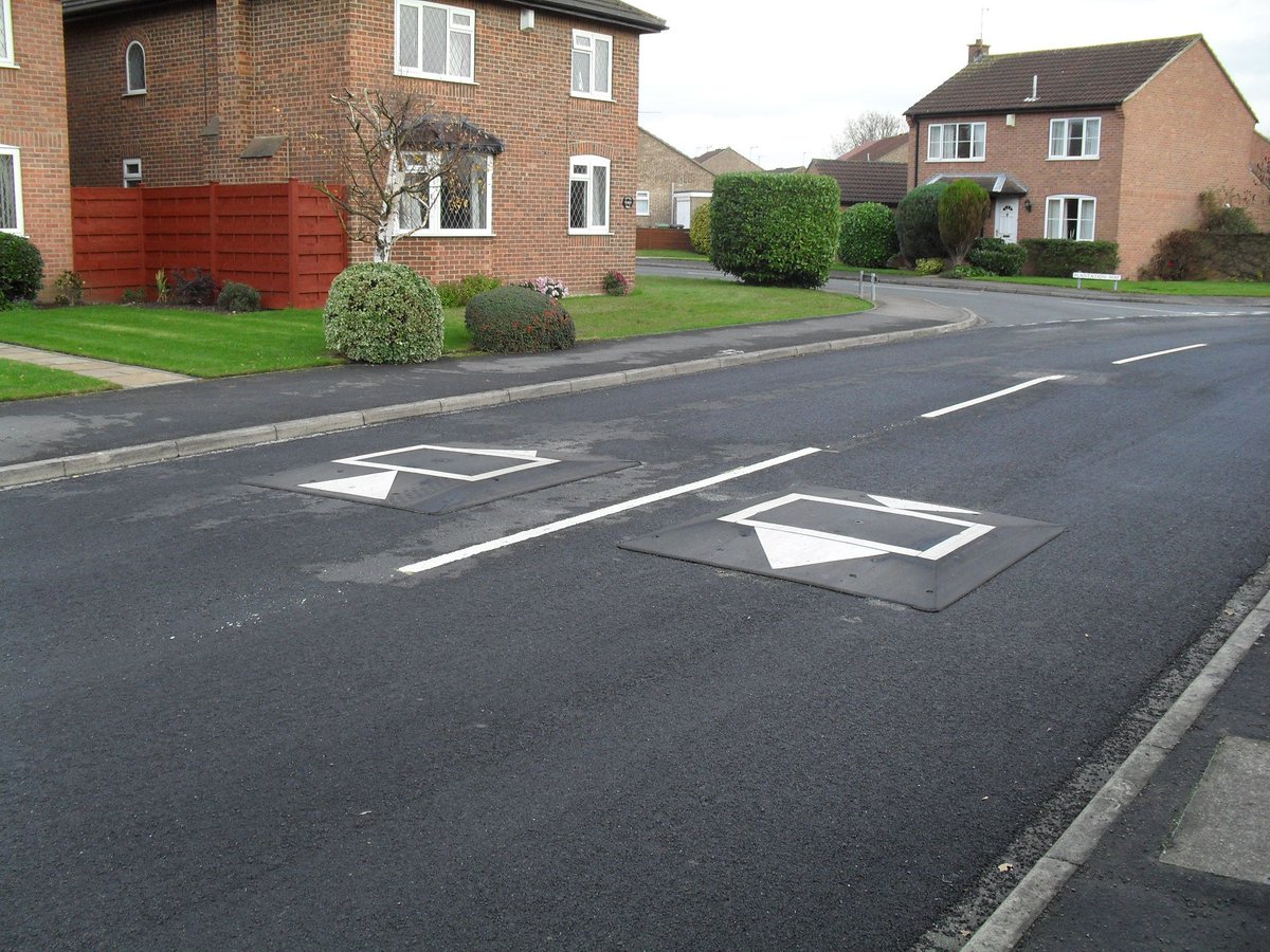 RosehillPolymrs's tweet photo. [1/4]For this week's Throwback Thursday, we're taking a look back at one of Rosehill Group's projects from the early 2010s. A series of @RosehillHighwys rubber speed cushions were installed in a residential area on the outskirts of York city centre. https://t.co/hQ1Xcq6jyv