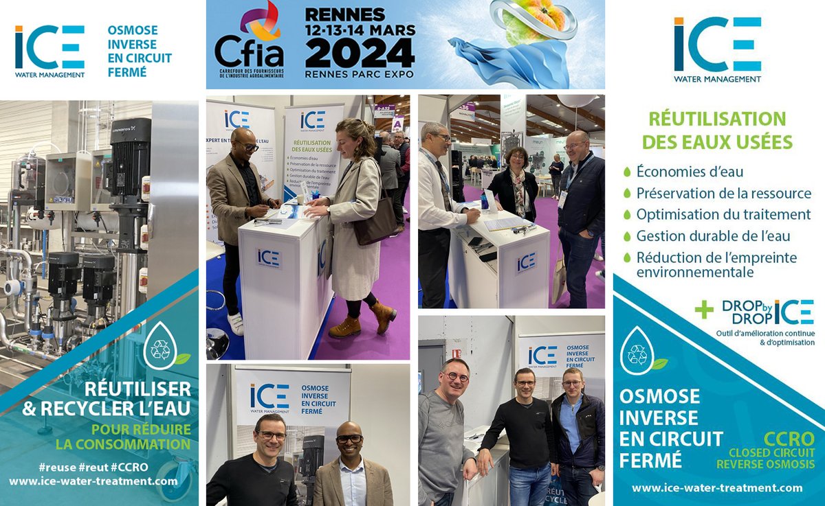 ICEengineering's tweet photo. Vous souhaitez en savoir plus  sur nos solutions de #traitementdeau &amp; nos expertises: économie &amp; récupération d’eau, optimisation, qualité de l’#eau.
Il reste 1 jour pr ns rencontrer 𝘀𝘁𝗮𝗻𝗱 𝟴-𝗔𝟯𝟴 #CFIARennes24  #agroalimentaire #cfia2024 #reut #reuse #eauxusées
@CFIAexpo https://t.co/56EpfvemV5