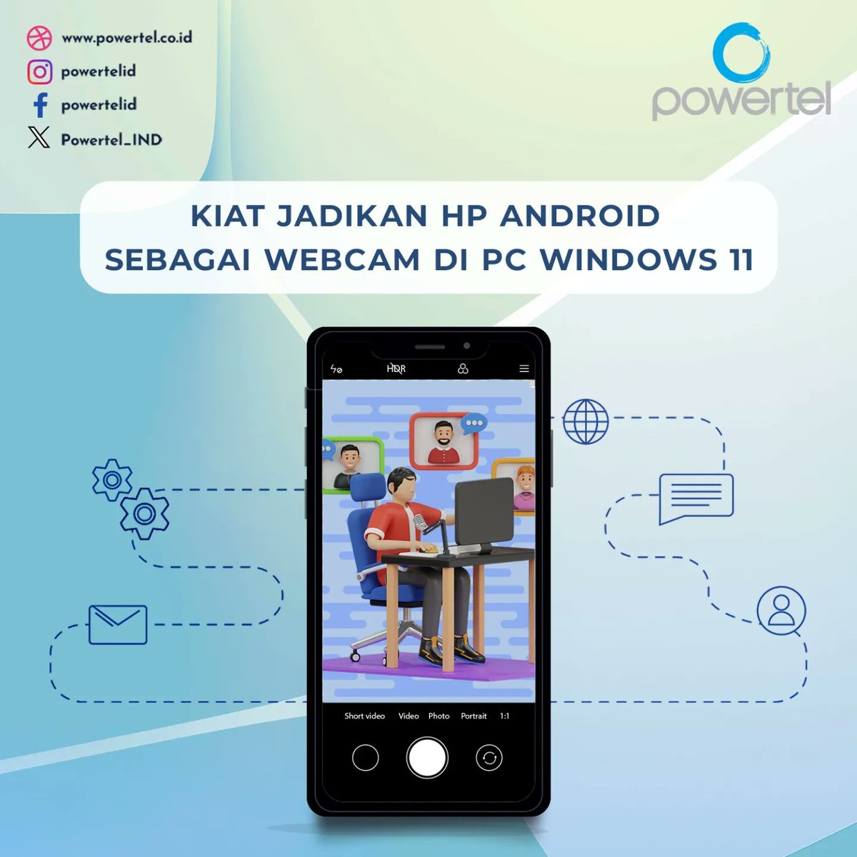 Powertel_IND's tweet photo. Kiat Jadikan HP Android sebagai Webcam di PC Windows 11

#komputer #infokomputer #teknologi #infoteknologi #windows #windows11 #webcam #androidwindows #softwarekomputer #operatingsystem #sistemoperasi #sistemoperasikomputer #oswindows #fiturwindows #fiturbaruwindows11 #powertelid https://t.co/MjyMwemdJl