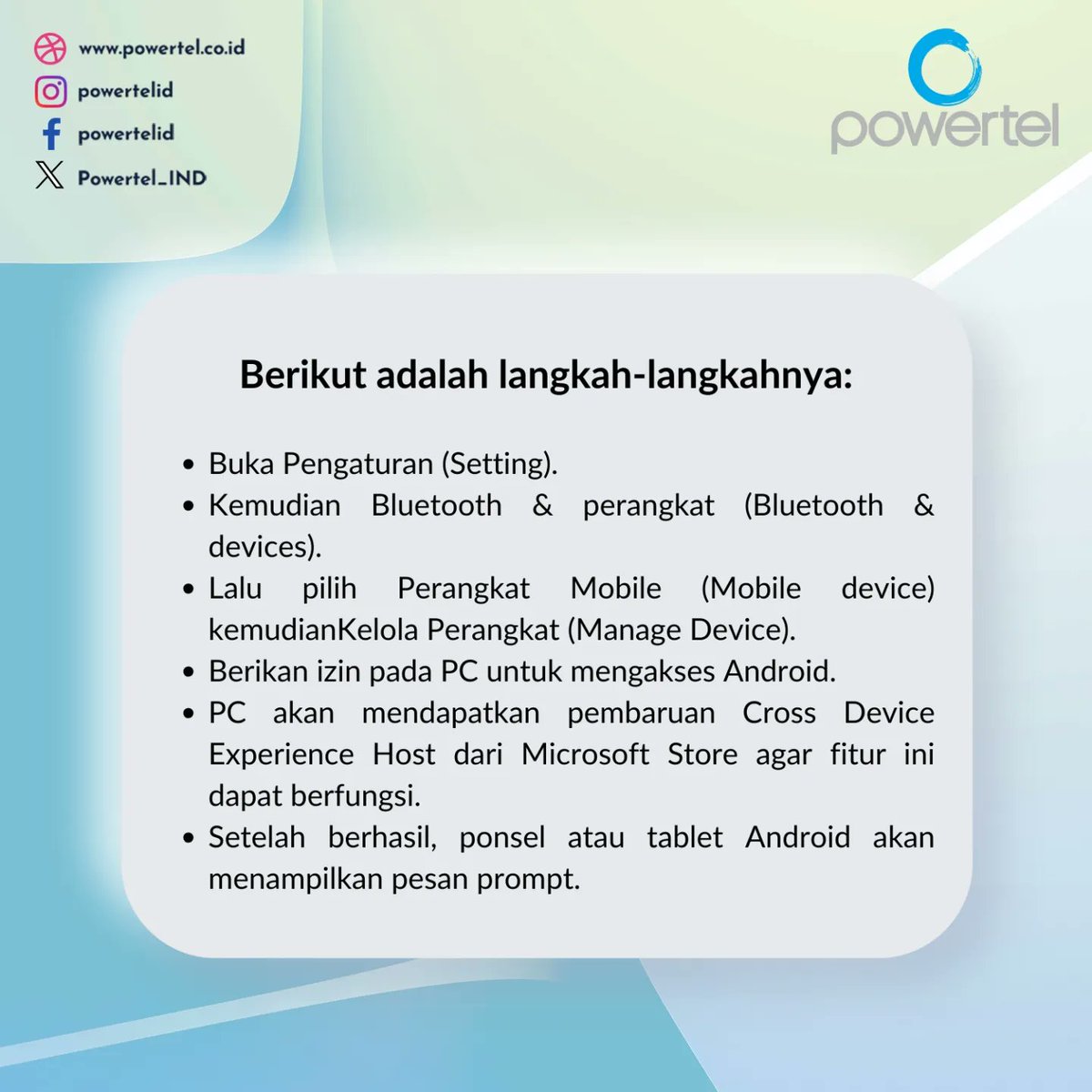 Powertel_IND's tweet photo. Kiat Jadikan HP Android sebagai Webcam di PC Windows 11

#komputer #infokomputer #teknologi #infoteknologi #windows #windows11 #webcam #androidwindows #softwarekomputer #operatingsystem #sistemoperasi #sistemoperasikomputer #oswindows #fiturwindows #fiturbaruwindows11 #powertelid https://t.co/MjyMwemdJl