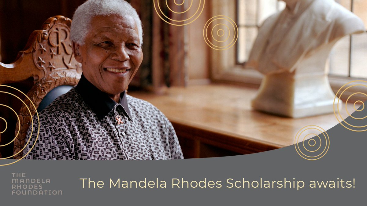 Applications for the Mandela Rhodes Scholarship are now OPEN! Don't miss this chance to pursue your dreams of academic excellence! Apply now!

Apply here: mandelarhodes.org/scholarship/ap…

#MandelaRhodesScholarship #Leadership #Education