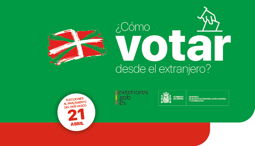 #VotoCERA si eres español residente en nuestra circunscripción #TemporalmenteEnEspaña durante las #EleccionesAutonomicas #PaísVasco2024 del #21A puedes #VotoporCorreo en 🇪🇸 igual que los residentes en territorio nacional

Plazo para enviar el voto no más tarde del 17 de abril.