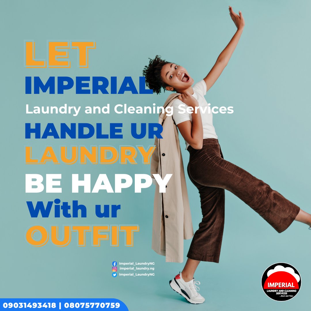 IMPERIAL_NG's tweet photo. We do the laundry; you do the wear!
We're Open
https://t.co/XqJfF5Ulgz https://t.co/c565Azy3Eo