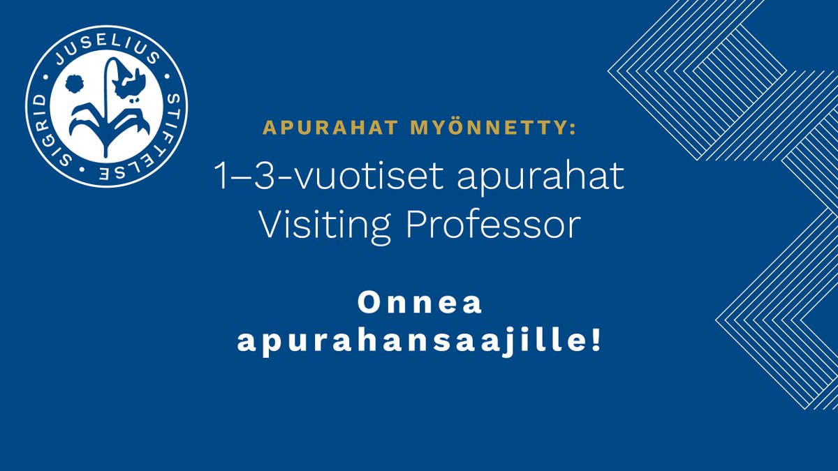 Myönnämme vuonna 2024 apurahoja 26 miljoonalla eurolla huipputason lääketieteellisen tutkimuksen tukemiseen. Artikkelista löydät lisätietoja apurahojen jakautumisesta eri tutkimusaloille: sigridjuselius.fi/ajankohtaista/…

#säätiötekoja #apurahat #lääketiede