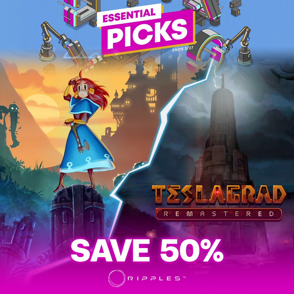 RipplesAsia's tweet photo. Ripples #EssentialPicksSale promotion comes to PlayStation store save up to 80%.

1️⃣ Soulstice: Deluxe Edition (70% Off)
2️⃣ Teslagrad Power Pack Edition (50% Off)
3️⃣ Trine: Ultimate Collection (80% Off)

The #EssentialPicks promotion starts on today - 27 March 2024.

#RipplesAsia https://t.co/JlqFhMxplC