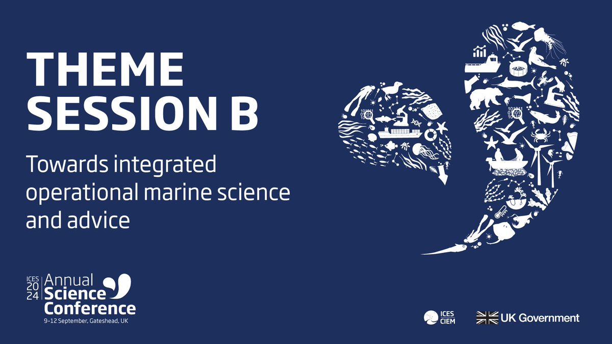 #ICESASC24 More integrated operational science advice is needed for fisheries managers meet broad environmental and economic objectives. <a href="/CefasGovUK/">Cefas</a> 
Call for abstracts Join us in the UK! Theme B: bit.ly/41Pm84y
Send your abstract: bit.ly/3Hb6nLR by 22 March!