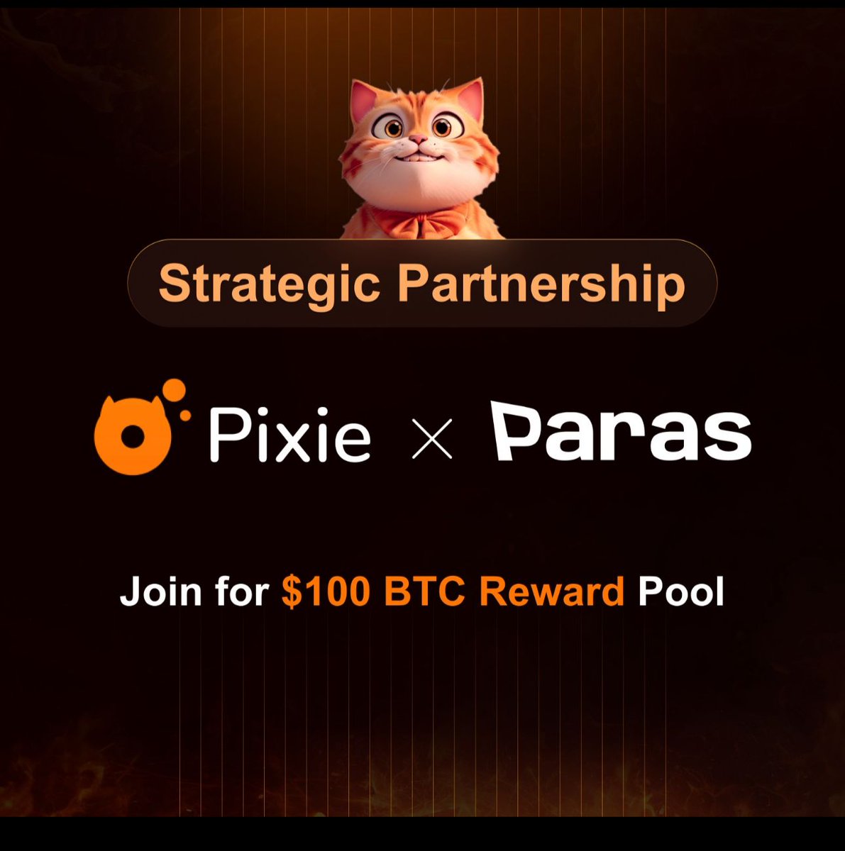 Excited to announce a new partnership between @ParasHQ and @PixieApp! 🎊 Complete the missions below to enter the giveaway $100 in $BTC 👇 ✅Follow @Pixieapp & @EASTBlue_io ✅RT + @ 3 friends ✅Install Pixie app here: pixie.xyz/en/download-pr… 2 winners & 48 hours left!