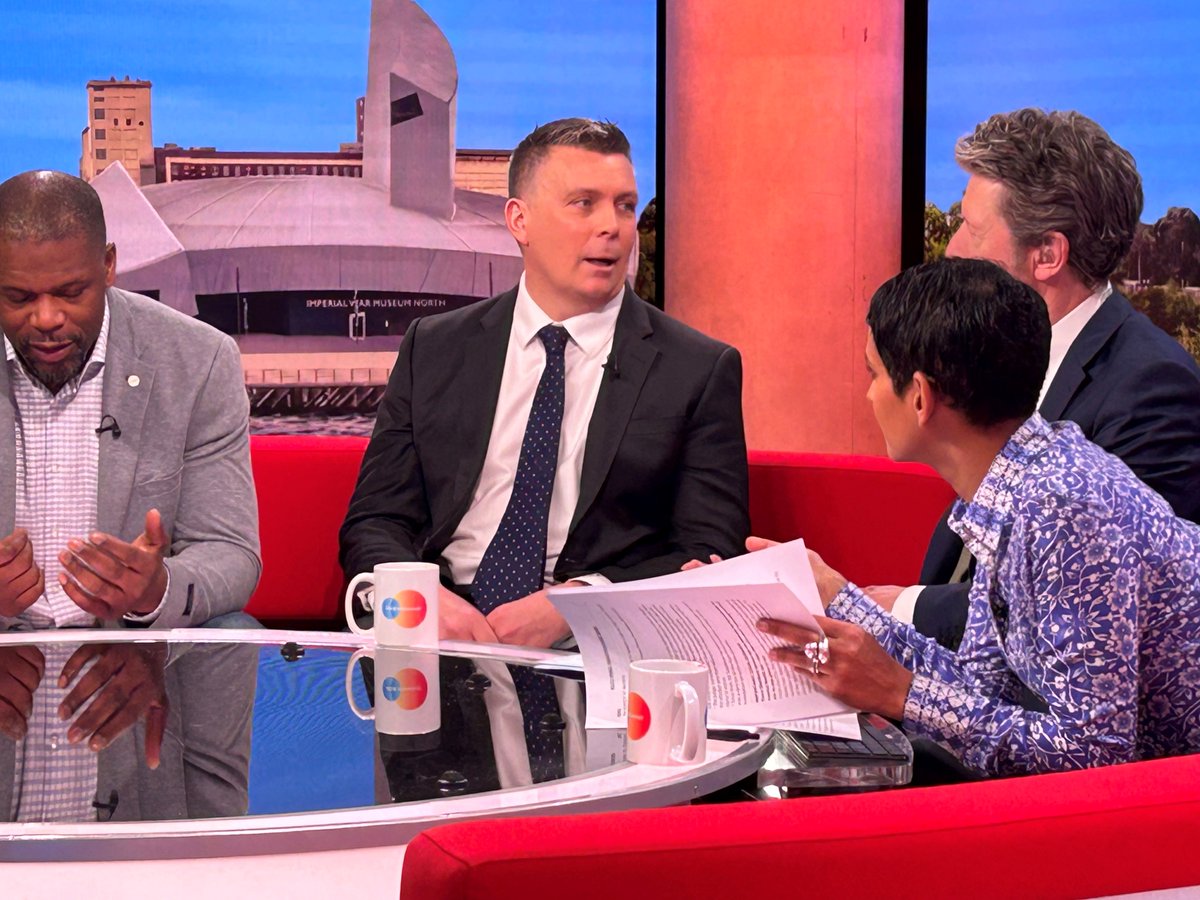 SloughStJosephs's tweet photo. We are all very proud of Mr Stapleton for his quick response during last years incident and his ongoing support and work with @MarkPrinceOBE!  He does look very comfortable on that sofa @BBCBreakfast https://t.co/5dxWgAhPQn